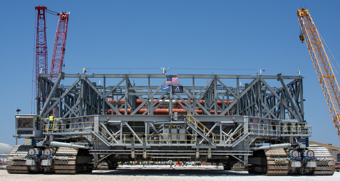 NASA's Latest Mobile Launcher Stacks Up for Upcoming Artemis Missions