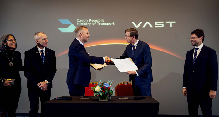 Czech Ministry of Transport Signs MoU with Vast in Support of Czech ‘Journey to Space’