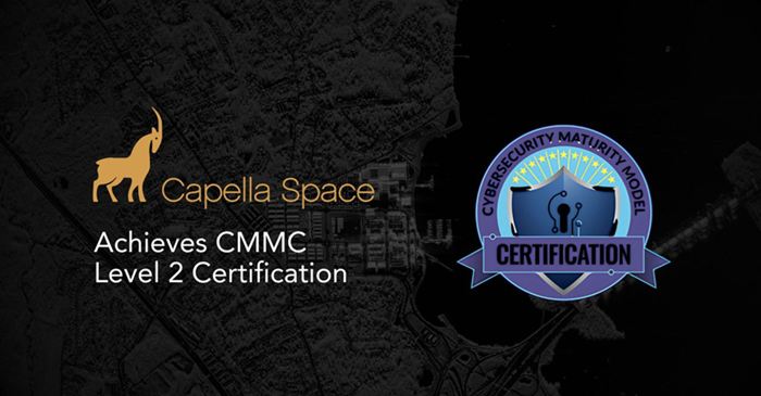 Capella Space Receives Level 2 Cybersecurity Maturity Model Certification