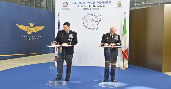 US Space Force and Italian Air Force Sign Statement to Expand Space Security Cooperation