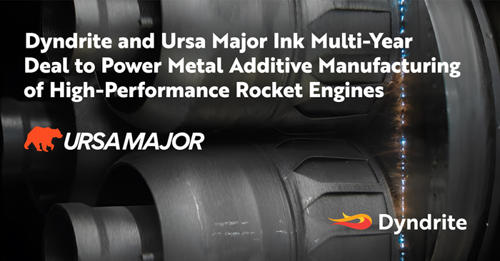 Dyndrite and Ursa Major Signs Multi-Year Deal for High-Performance Rocket Engines