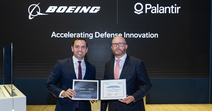 Boeing Defense Teams with Palantir to Accelerate AI Adoption in Defense and Classified Programs