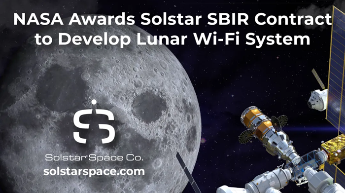NASA Awards Solstar Space SBIR Contract to Develop Lunar Wi-Fi System