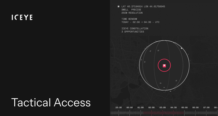 ICEYE Unveils Tactical Access for Guaranteed Real-Time Satellite Tasking