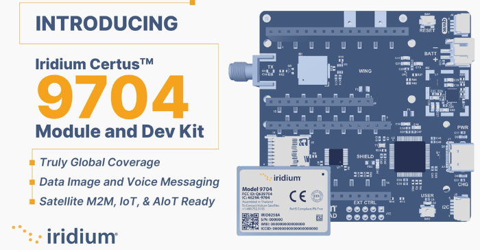 Iridium Launches Certus 9704 Module for Advanced Satellite IoT Applications