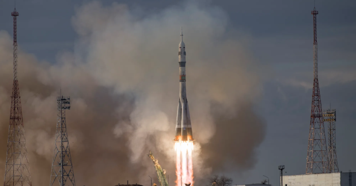 NASA Astronaut Tracy Dyson and Crewmates Launch to the International Space Station